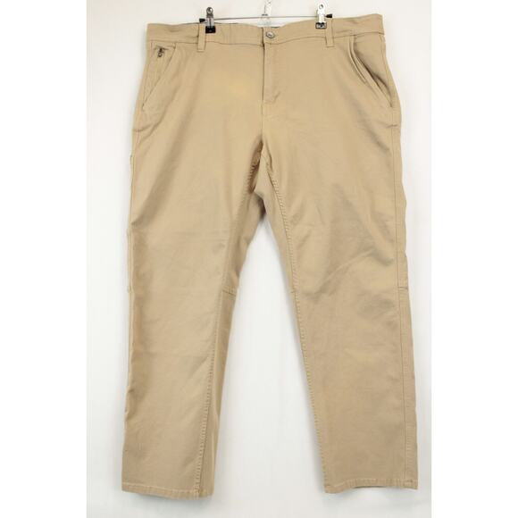 Weatherproof Cargo Utility Pants Men 40 /30 Straight Leg Tan Stretch Work Wear - Picture 1 of 12